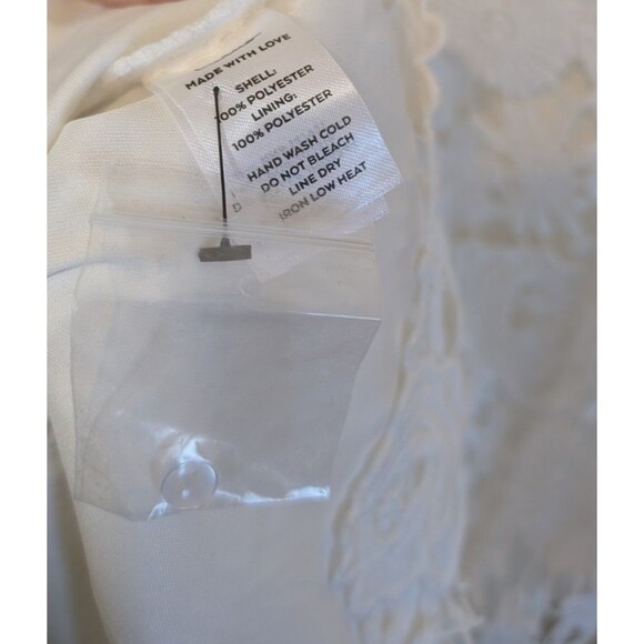 Lulus Romance Language White Backless Lace Mini Dress Medium - Picture 12 of 13
